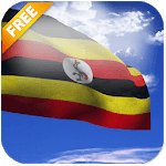 3D Uganda Flag Live Wallpaper icon