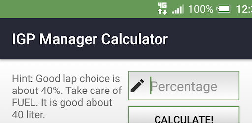 IGP Manager Calculator PC screenshot IGP Manager Calculator PC screenshot