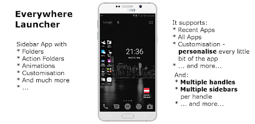 Everywhere Launcher - Sidebar Edge Launcher PC screenshot