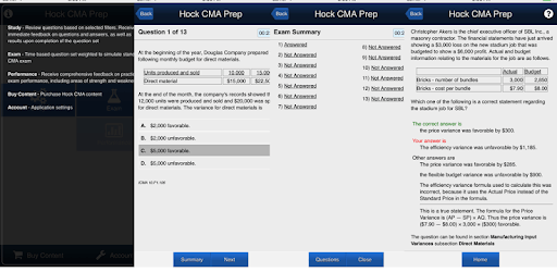 Hock CMA Prep PC screenshot