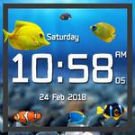 Aquarium live wallpaper with digital clock for PC Aquarium live wallpaper with digital clock for PC