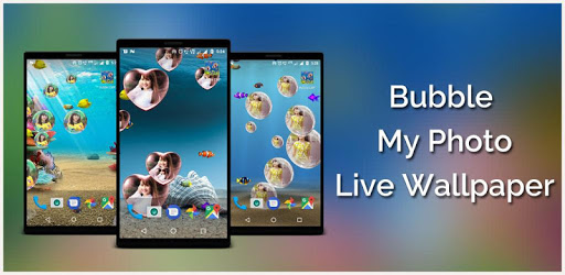 Bubble photo live wallpaper with aquarium PC screenshot
