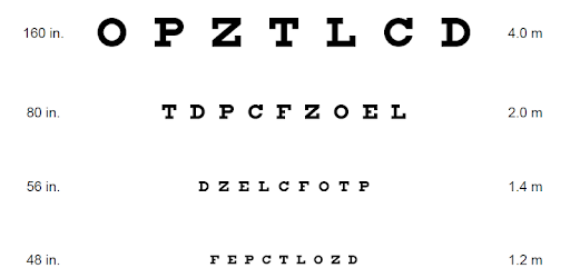 Eye Test Charts PC screenshot