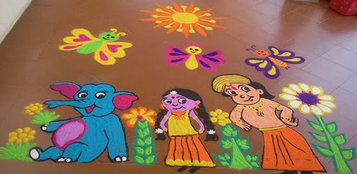 Rangoli Designs For Kids PC screenshot