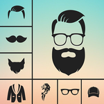 Man Photo Editor : Man Hair style ,mustache ,suit icon