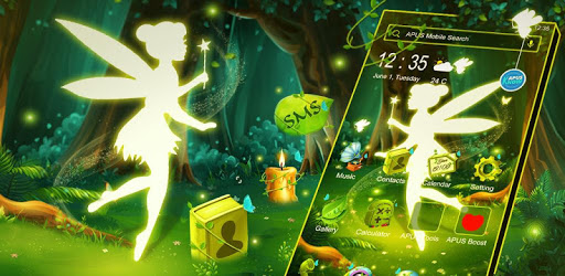 Green Fairy Butterfly-APUS Stylish Theme PC screenshot Green Fairy Butterfly-APUS Stylish Theme PC screenshot