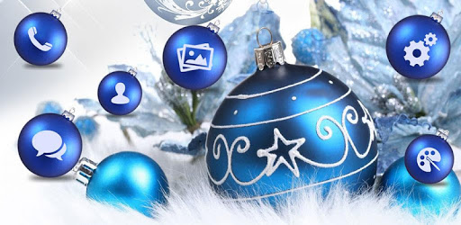 Blue shine ball APUS launcher theme & HD wallpaper PC screenshot