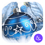 Blue shine ball APUS launcher theme & HD wallpaper for PC