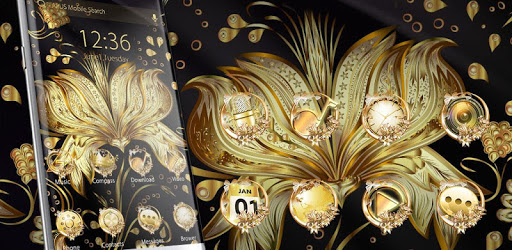 Golden Flower Theme & HD wallpapers PC screenshot