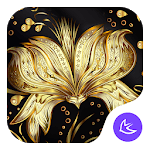 Golden Flower Theme & HD wallpapers icon