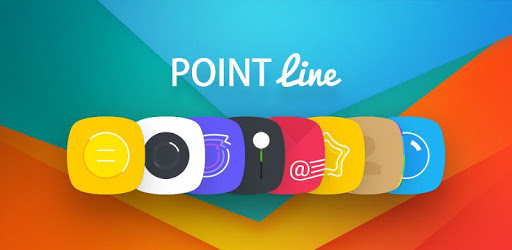Colorful point Line theme PC screenshot