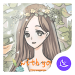 Cute Girl Kawaii Deer - APUS Launcher Theme for PC Cute Girl Kawaii Deer - APUS Launcher Theme for PC