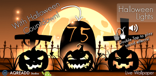 Halloween live wallpaper with countdown and sounds PC screenshot