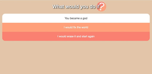 What would you do if ? PC screenshot What would you do if ? PC screenshot