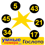 smart numbers for Gosloto 6/45 for PC smart numbers for Gosloto 6/45 for PC