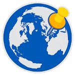 Visited: Map where ive been. Travel Tracker App icon