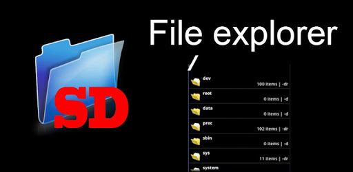 File explorer: SD card folder PC screenshot