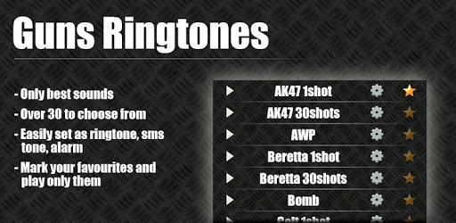 Gun Sounds & Ringtones ★★★ PC screenshot