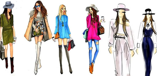 Fashion illustrations PC screenshot Fashion illustrations PC screenshot