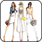 Fashion illustrations icon