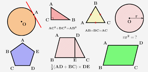 Geometric Shapes: Triangles & Circle Geometry Quiz PC screenshot