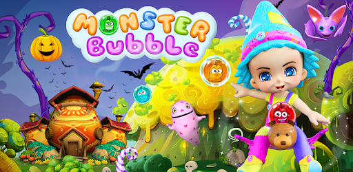 Monster Bubble Game: shoot to rescue pumpkins PC screenshot