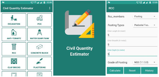 Civil Quantity Estimator PC screenshot