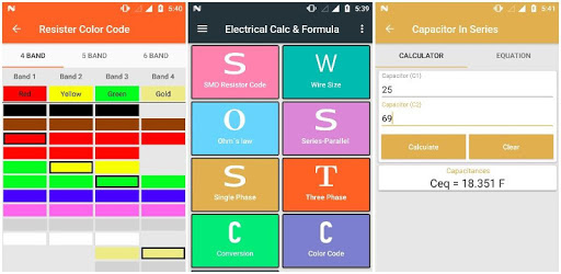 Electrical Calculator and Formula PC screenshot Electrical Calculator and Formula PC screenshot