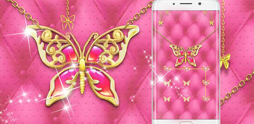 Pink Butterfly Theme – AppLock PC screenshot