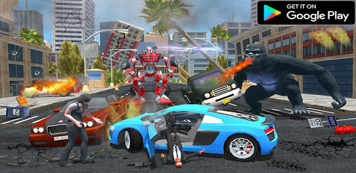 Gorilla VS Robot City Rampage PC screenshot