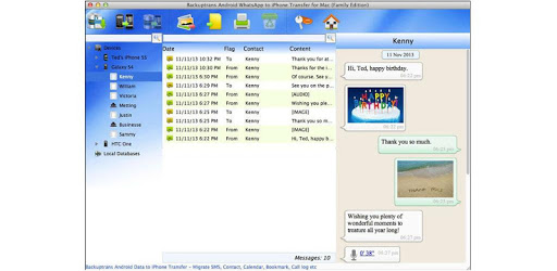 Backuptrans WA Sync PC screenshot