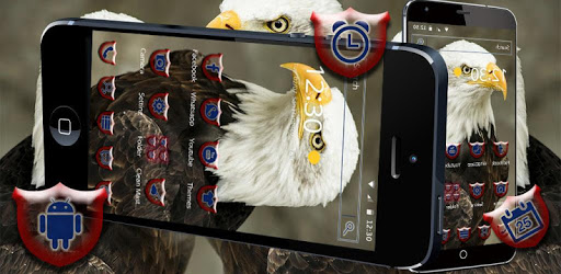 Bald Eagle Vivid Theme PC screenshot