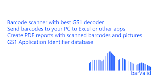 barValid- GS1 Barcode scanner & Verifier PC screenshot barValid- GS1 Barcode scanner & Verifier PC screenshot