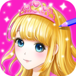 Princess Coloring Book for Kids & Girls Free Games icon