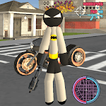 Stickman Bat Rope Hero Dark knight Crime for PC