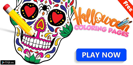 Scary Halloween Coloring Pages - Sugar Skulls PC screenshot