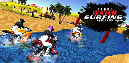 Beach Water Surfing Games: Bike Race PC screenshot