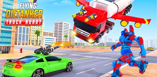 Flying Oil Tanker Robot Truck Transform Robot Game PC screenshot