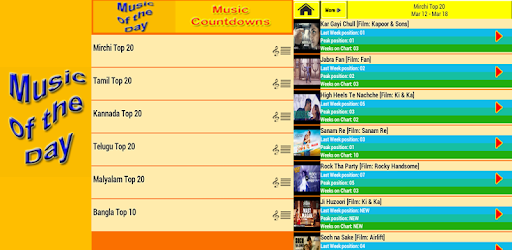 Radio Mirchi Music Countdowns PC screenshot