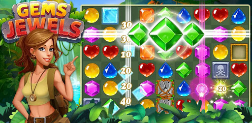 Gems & Jewels - Match 3 Jungle Puzzle Game PC screenshot