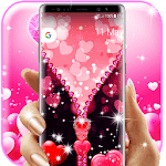 Love zipper lock screen for PC