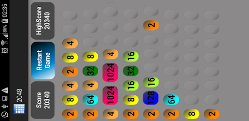 Super 2048 Free PC screenshot