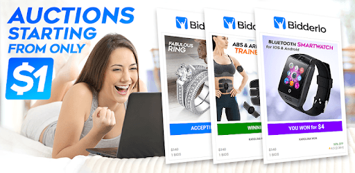 Bidderlo - Auctions Starting $1 PC screenshot