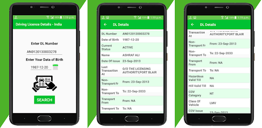 Driving Licence Details - India DL Details PC screenshot Driving Licence Details - India DL Details PC screenshot