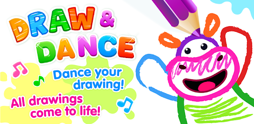 Bini DRAW & DANCE! Painting Toddler Coloring Apps PC screenshot