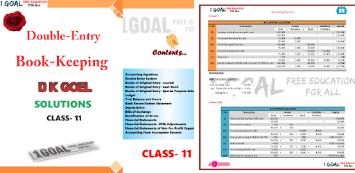 Account Class-11 Solutions (D K Goel) PC screenshot Account Class-11 Solutions (D K Goel) PC screenshot