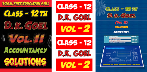 Account Class-12 Solutions (D K Goel) Vol-2 PC screenshot