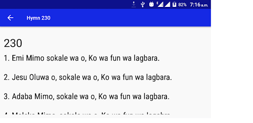CCC Hymns YORUBA PC screenshot