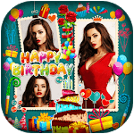 Happy Birthday : Cake, Status, Card & Photo Frame icon