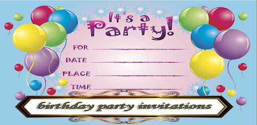 birthday party invitations PC screenshot birthday party invitations PC screenshot